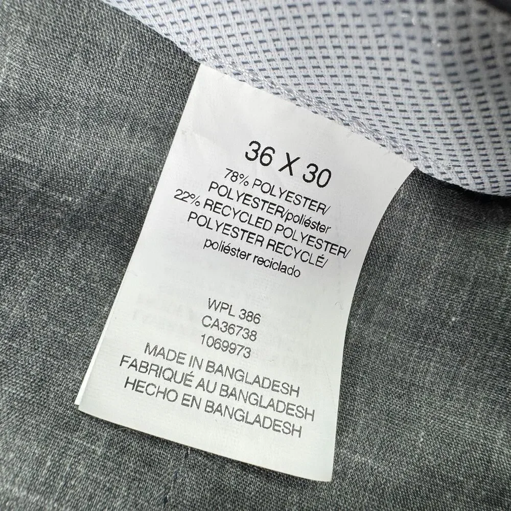 Haggar Mens Premium Comfort Classic Fit Flat Front Dress Pants Blue 36x30